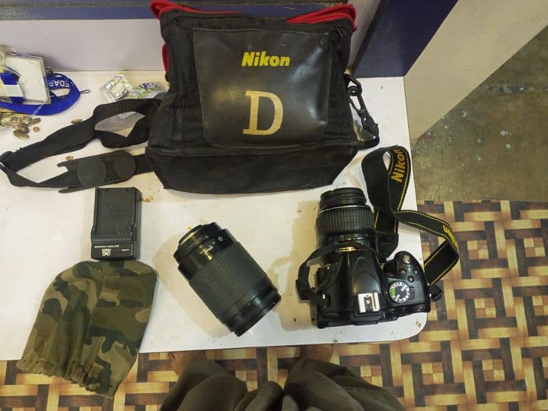 nikon dslr d5100 fresh Condition 2 lens 18+55. . 70+300 4