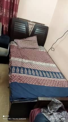 Single bed with mattress in good condition