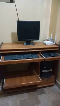 High quality wooden Computer Table with computer dual core