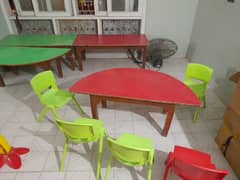 package 4 tables and 7 chairs only 15000