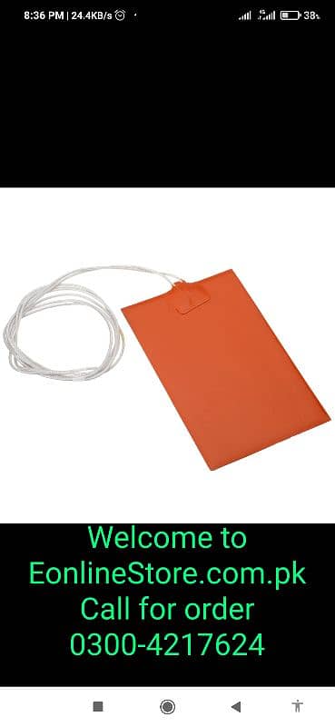 10x15cm 300W Silicone car Heater Mat Heating Pad Rubber Heating 2