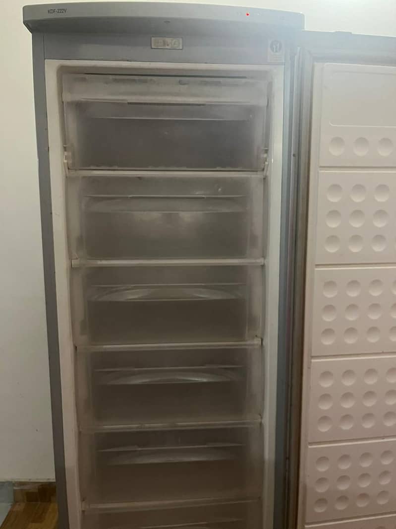 Kenwood upright freezer , model :KDF-222v 4