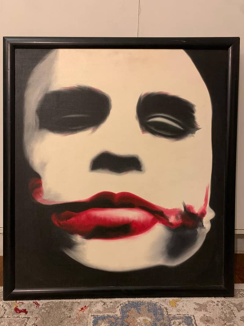 Hand Painted Joker - Oil on Canvas - US made 0