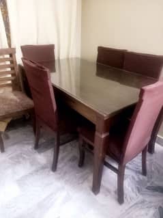 habbit style dinning table 6 chairs