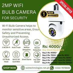 2 Megapixel Wi-Fi Bulb Camera