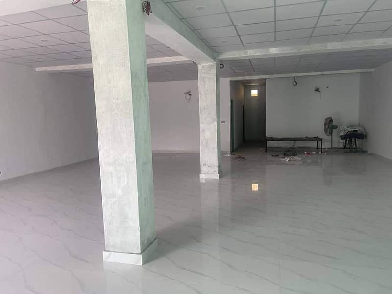 Grocery hall for rent in johar town main road rushi area hot point 0