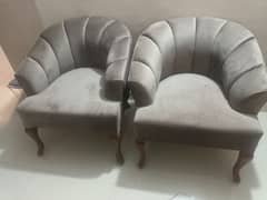 gray color coffee chairs 4 pieces