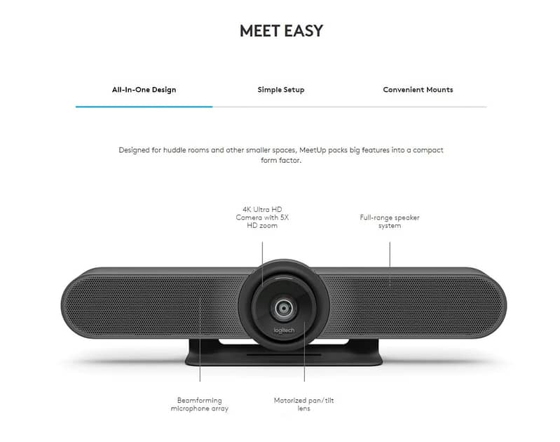 Logitech Meetup Video Conferencing System 2