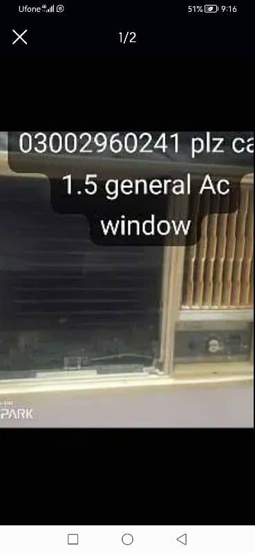 general AC /window AC/ 1m5 ton AC/ 0