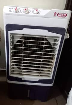 Air cooler in white and blue colour