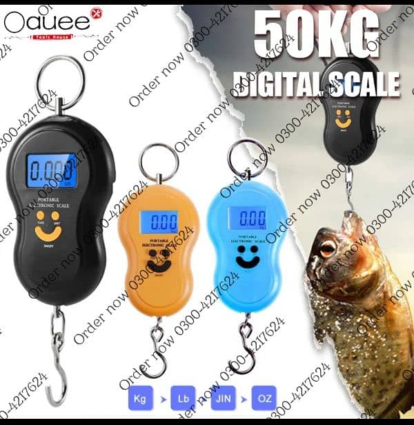 50Kg Travel Luggage Scale Portable Handheld Electronic Scale With 10