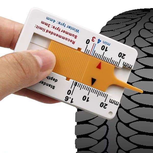 Car Tyre Manual Tire Tread Depth Gauge Meter Measurer Tool Calip 0