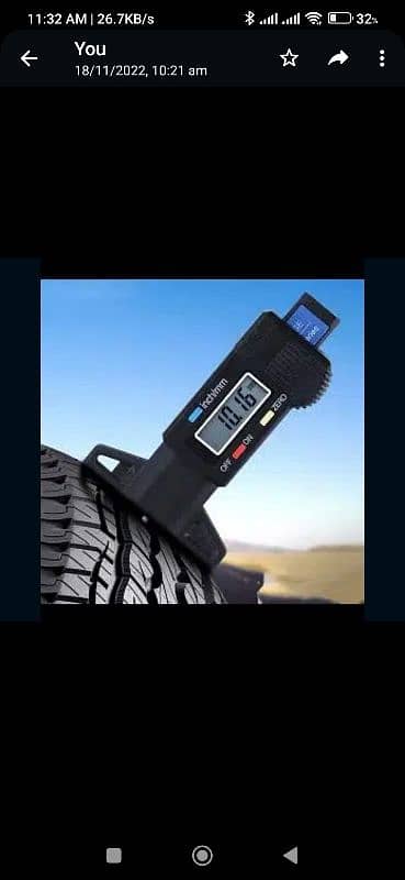 Car Tyre Manual Tire Tread Depth Gauge Meter Measurer Tool Calip 2