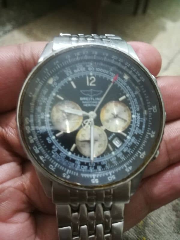 BREITLING ETANCHE E-17370 ALL CHRONOS WORKING DATE QUARTZ WATCH 4