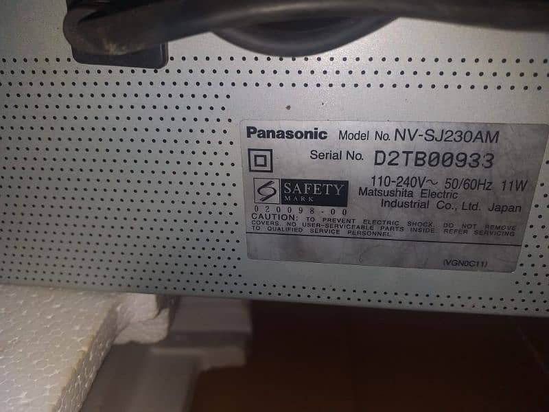 Panasonic VCR made in Japan 3