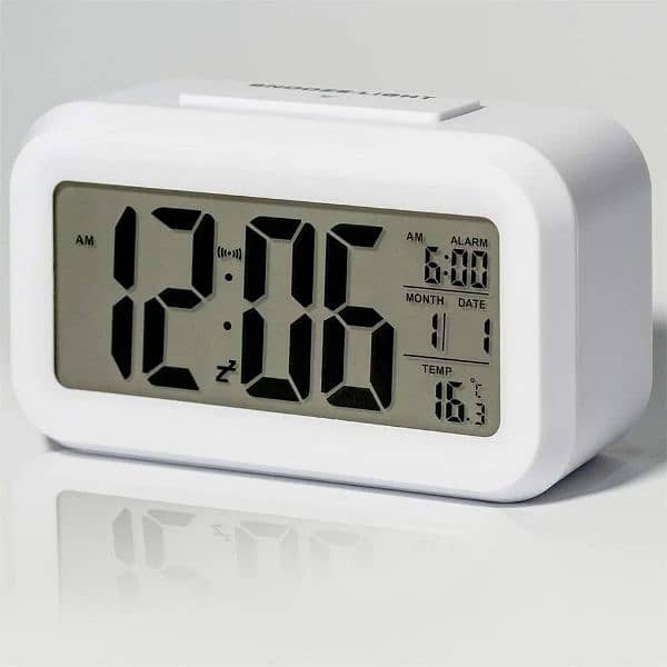 LED Digital Alarm Clock Backlight Snooze Data Time Calendar De 14