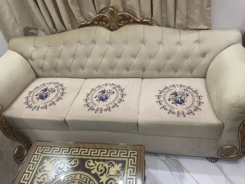 6 seater sofa set with table 3