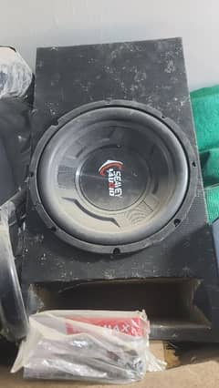 car woofer and amplifier