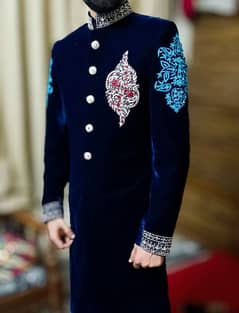 Sherwani | Dulha Dress | Barat Sherwani | Valvet Sherwani