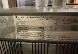 Hair refrigerator model 216 new condition