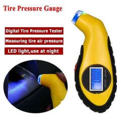 Tire yellow colour Pressure Gauge air pump Digital Tire Pressure