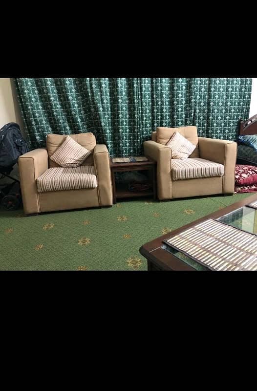 • SOFA SET • FIVE SEATER • GOOD CONDITION 1