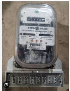 syed bhais 3 phase meter for sale