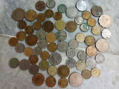 Old and antique coins of different countries