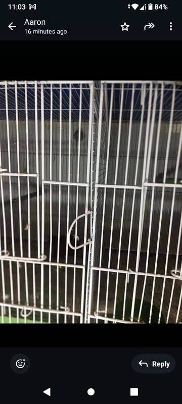 cage for sale 2 portion plus partitions 1