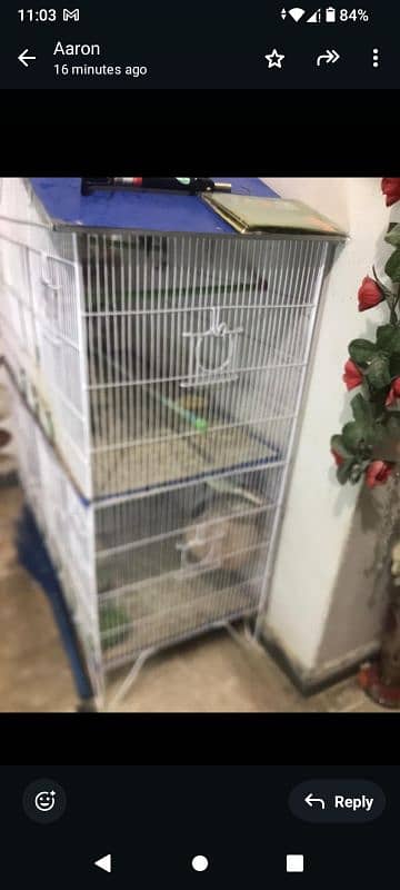 cage for sale 2 portion plus partitions 2