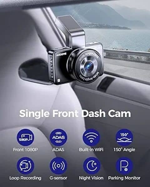 adzome m17 WiFi dash cam hd dash camera parking 150 wide angle 2