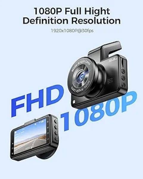 adzome m17 WiFi dash cam hd dash camera parking 150 wide angle 3