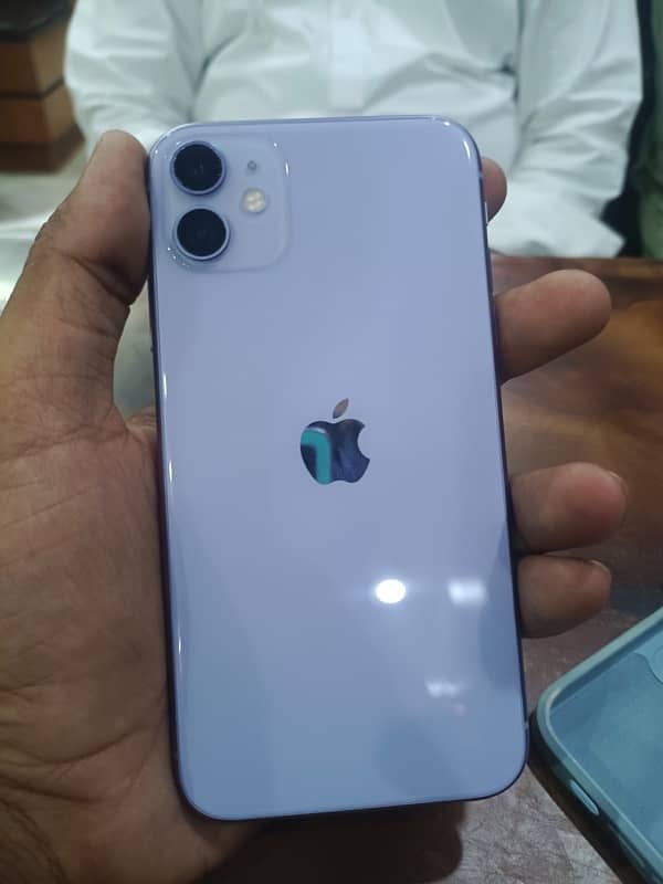 I phone 11 JV  purple color 10 by 10 condition water pack 0