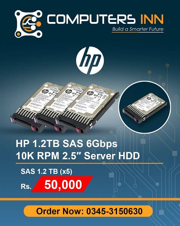 HP 1.2Tb sas 6gbs 10k Rpm 0