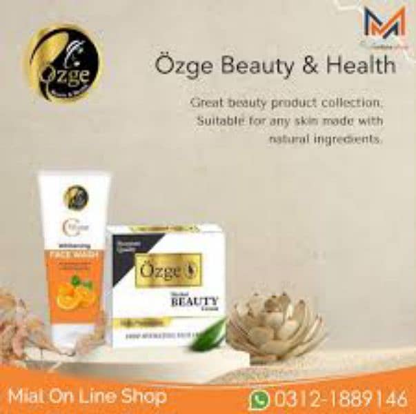 ozgy hrble beuty cream ,oil,hand feet cream,acne soap ,serum ,fecial 19