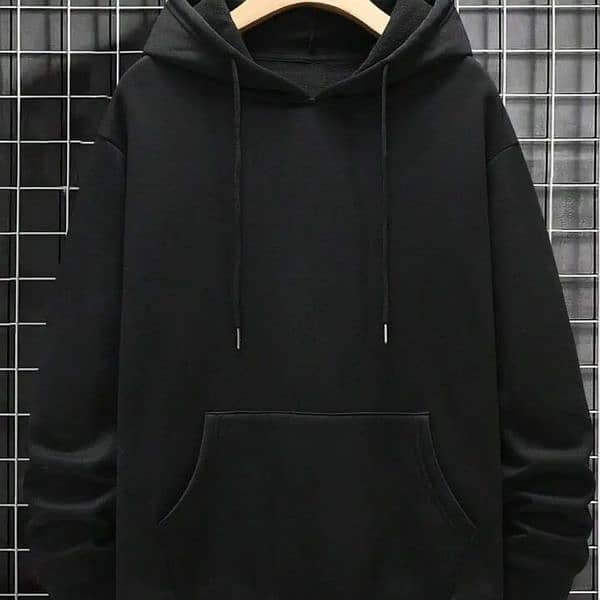 1 PC'S Fleece Plain hoodie 0