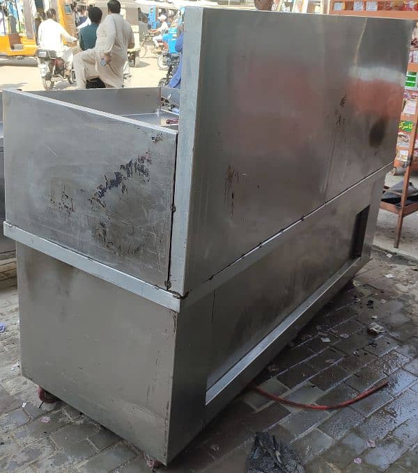 stainless steel Samosa fryer Counter 2