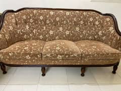 wooden 5 seater sofa set