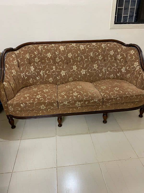 wooden 5 seater sofa set 5