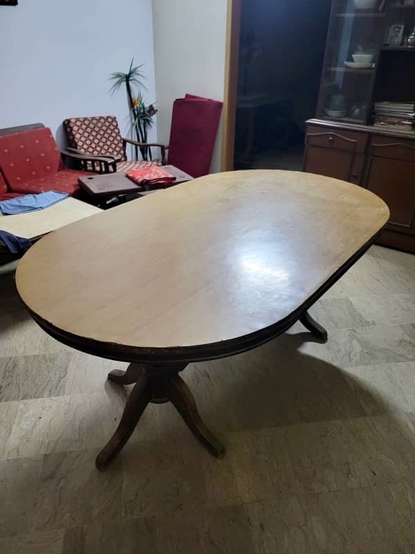 6 Seat wood Dining Table 1