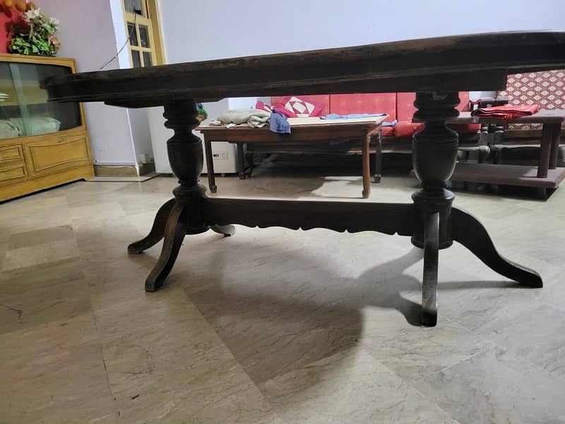 6 Seat wood Dining Table 3