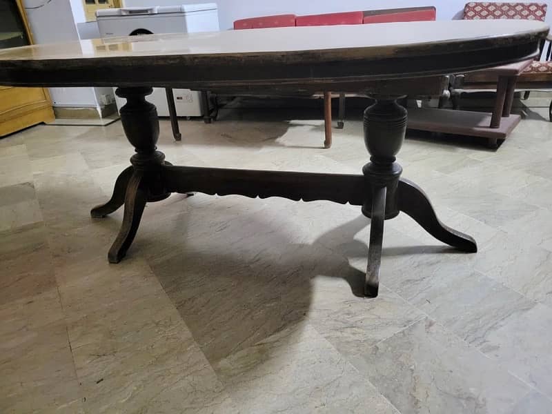 6 Seat wood Dining Table 5