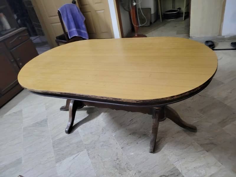 6 Seat wood Dining Table 9