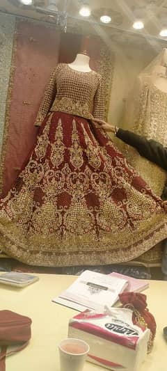 bridal lehnga full embroided for sale