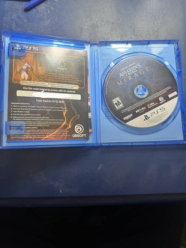 PS5 Assassin creed Mirage (slightly used) at discounted price 0