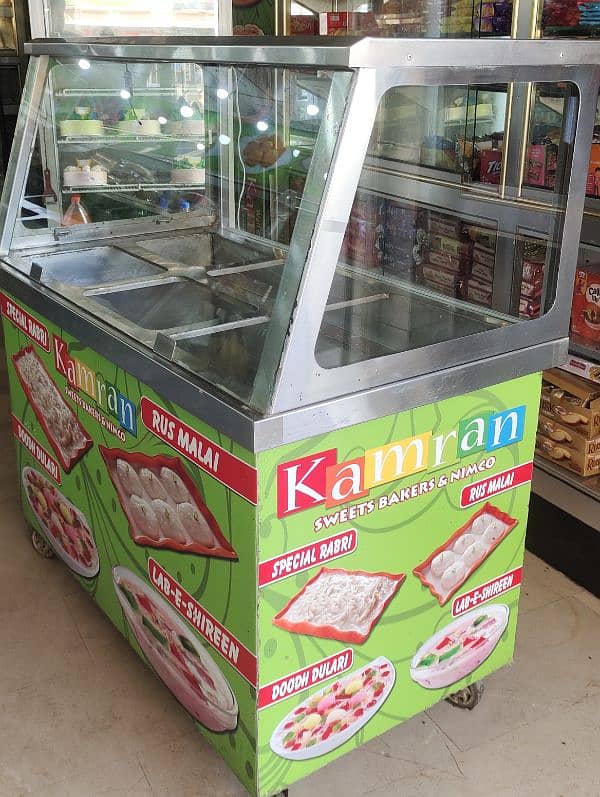 stainless steel counter for cold item rasmalai 2