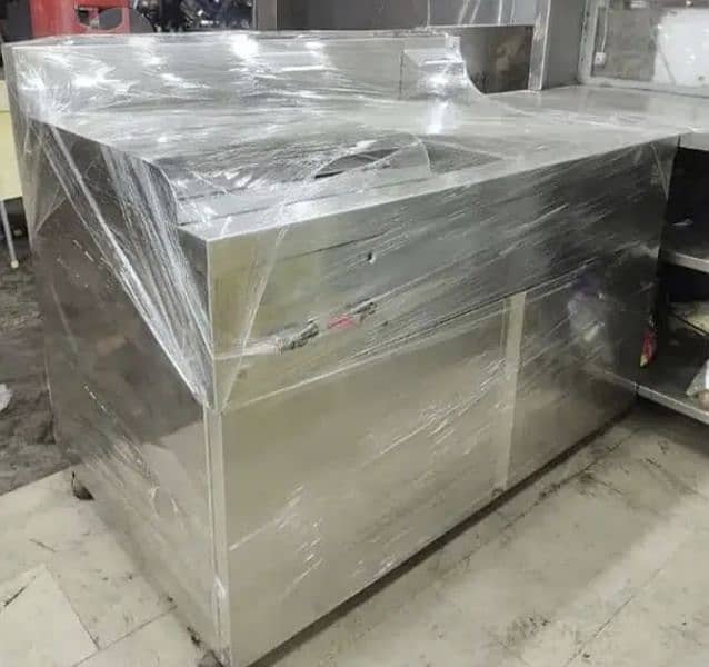 stainless steel fryer for fast food double basket 1