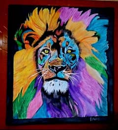 A Lion Painting. 0