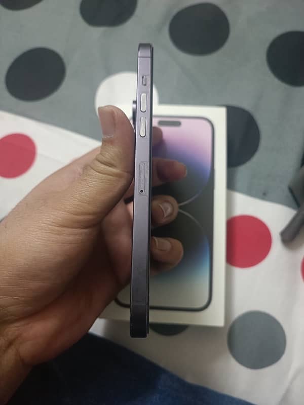 iphone 14pro max 128gb PTA APPROVED with complete box 3