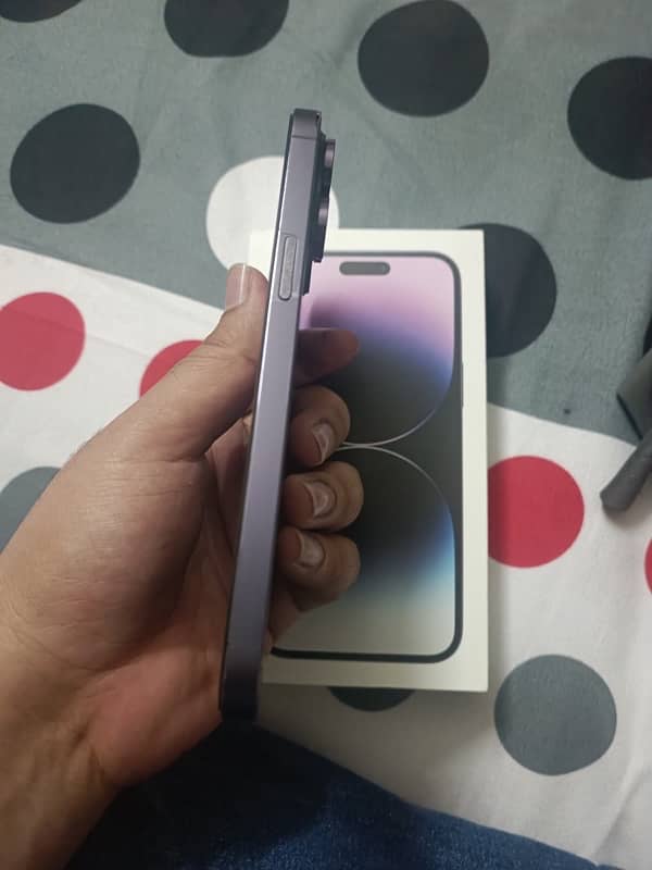 iphone 14pro max 128gb PTA APPROVED with complete box 5